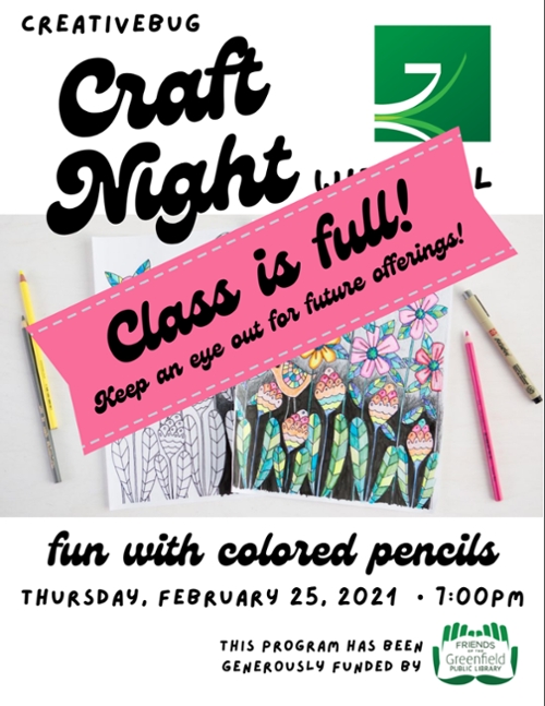 GPL Craft Night: Get Creative with Colored Pencils