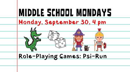 Middle School Monday:  Role Playing Game