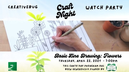 GPL Craft Night: Basic Line Drawing: Flowers