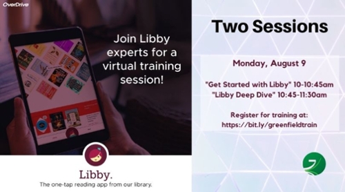 Two Libby Training Sessions: 10:00am and 10:45am