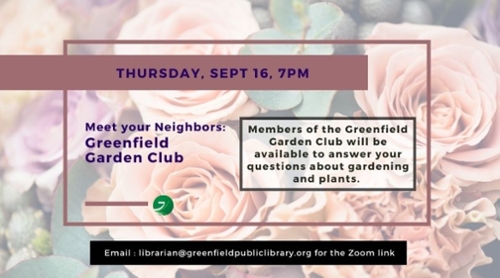 Meet Your Neighbors: The Greenfield Garden Club