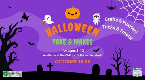 Halloween Take & Makes Available October 18-30