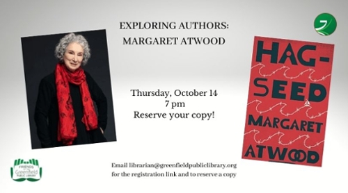 Exploring Authors Book Club: Margaret Atwood