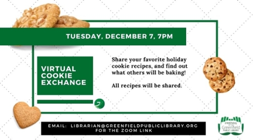 Virtual Cookie Exchange at the Greenfield Public Library