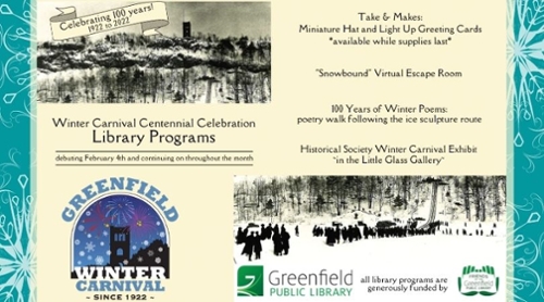 Greenfield Winter Carnival at the GPL and Beyond