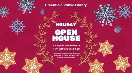 Greenfield Public Library’s 3rd Annual Holiday Open House
