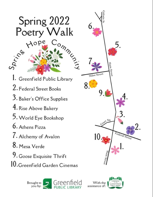 GPL’s Spring 2022 Poetry Walk: Spring, Hope and Community