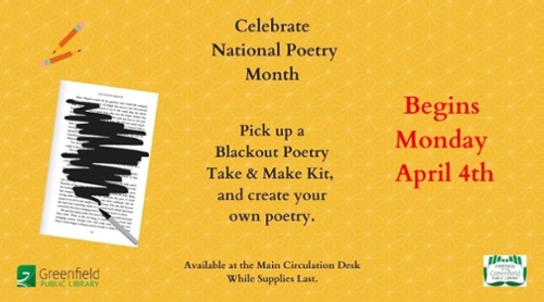 Blackout Poetry Take and Make Kits