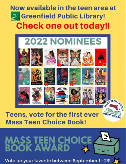 Mass Teen Choice Book Award