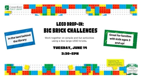 LEGO Drop-In at the GPL: Big Brick Challenges