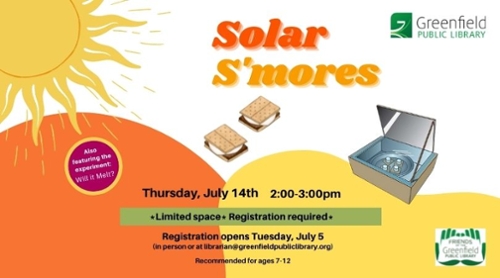 Children's Solar S'mores Registration 