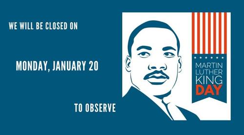 Library Closing for Martin Luther King Day