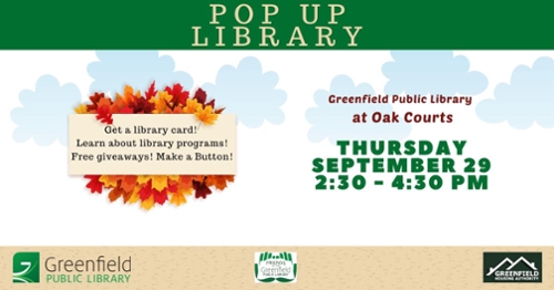 GPL’s Pop Up Library at Oak Courts