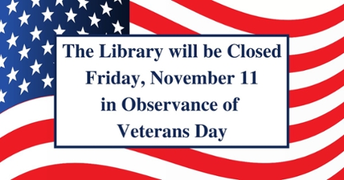 Library Closed on Friday, November 11