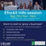 Entrepreneurship for All (EforAll) Information Session