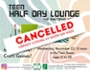 Cancelled - Half Day Lounge:Welcome to Teen Dystopia