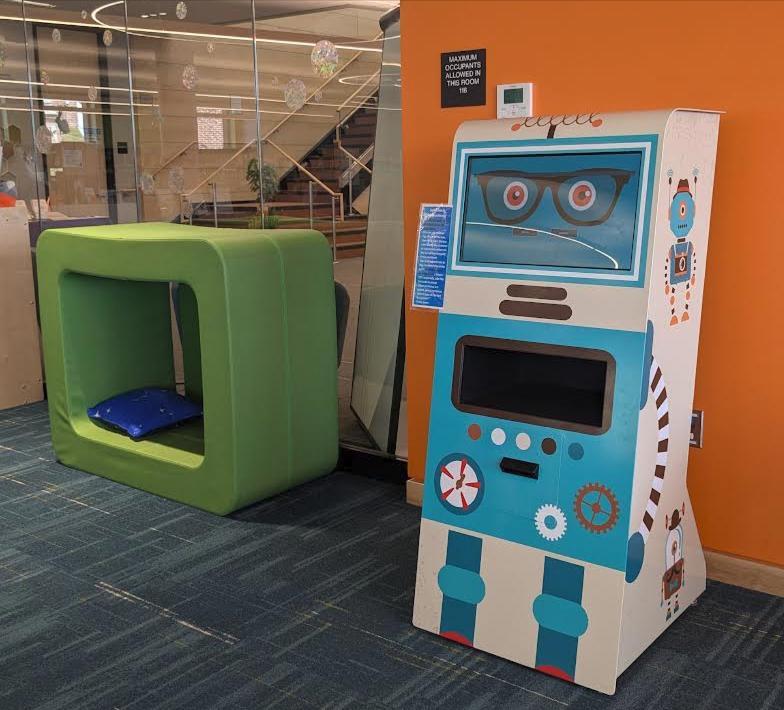 Self Checkout robot in the Children's Room